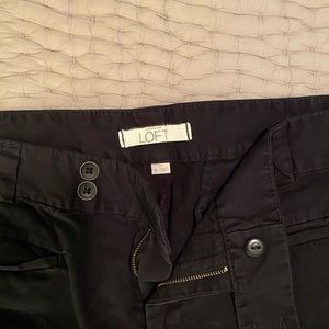 Ann Taylor Loft Black Capris, Sz 8 style Julie